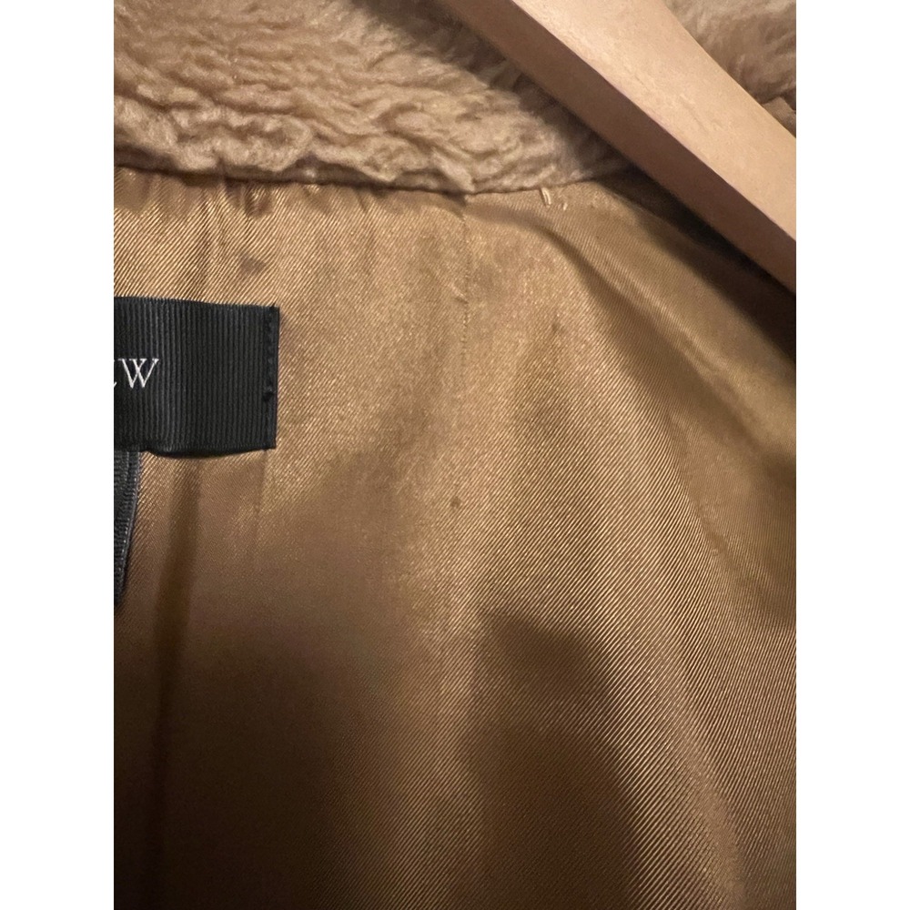 J. Crew Excursion‎ Vest Faux Fur Plush Zip Camel Tan Light Brown Lined Womens XS - Picture 10 of 12